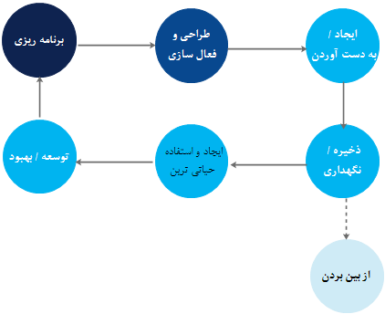 چرخه حیات داده   