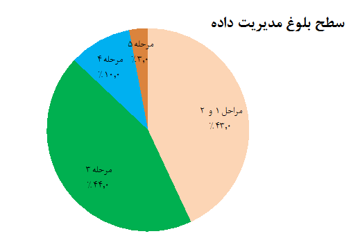  وضعیت سطح بلوغ مدیریت داده  